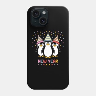 New Year penguin Phone Case