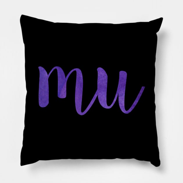 Purple Mu Pillow by lolosenese