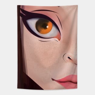 Anime face mask Tapestry