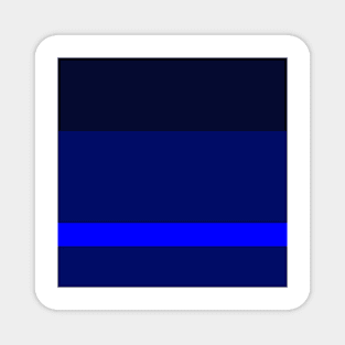 A cool amalgam of Lightblue, Blue, Dark Imperial Blue and Cetacean Blue stripes. Magnet