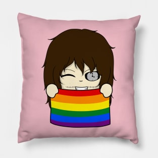 creepypasta pride chibi clockwork Pillow