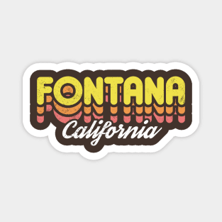 Retro Fontana California Magnet