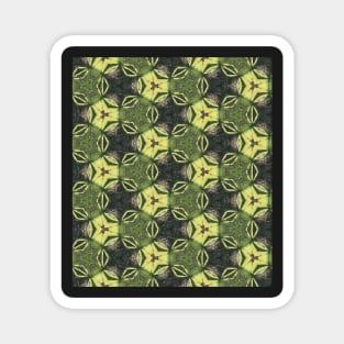 Rainforest Kiwi Kalmness Leaves Pattern Magnet