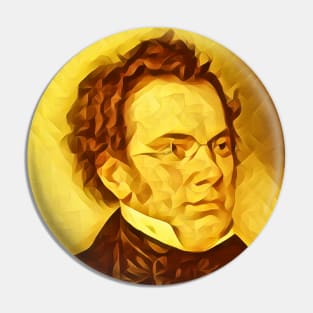 Franz Schubert Golden Portrait | Franz Schubert Artwork 8 Pin