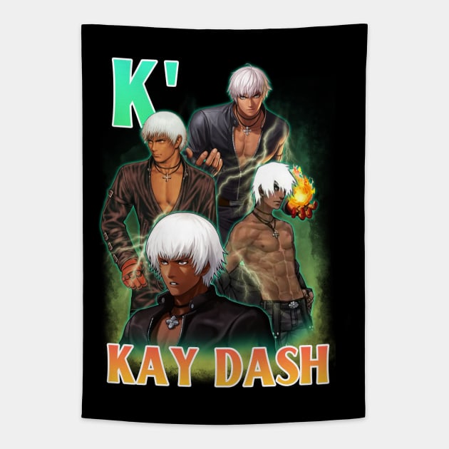 Bootleg Anime K KOF Tapestry by clvndesign