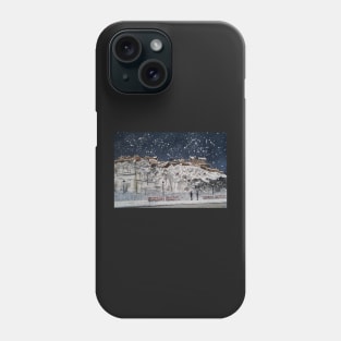 Snowy Edinburgh Castle Phone Case