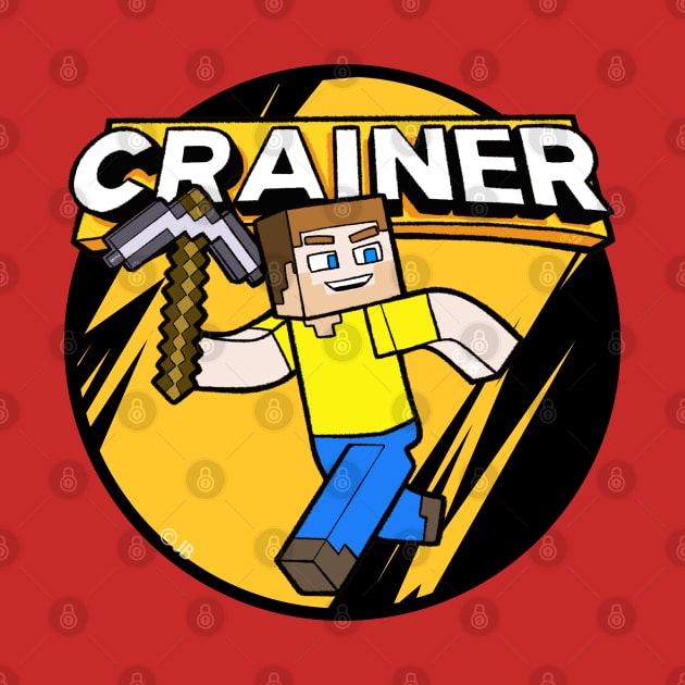 Cartoon of Crainer with Pickaxe by Sketchy