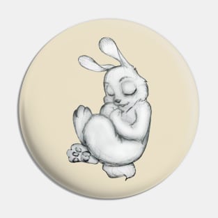 Sleeping Bunny Pin