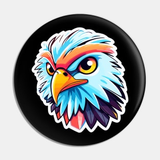 Eagle Bird Illustration Pin