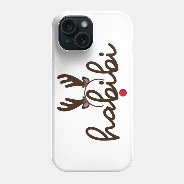 habibi - Rudolph the red nose reindeer Phone Case by habibitravels