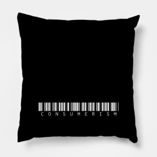 Consumerism – White – Big Logo Pillow