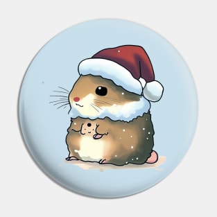 Xmas for hamster Pin