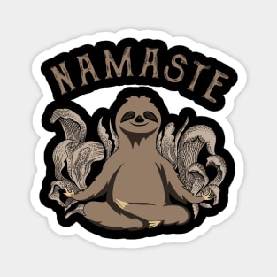 Yoga Namaste Sloth Magnet