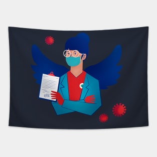 Essential Employee Angel Tapestry