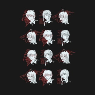 Devil Trio Pattern|Chainsaw man anime|Chainsawman manga T-Shirt