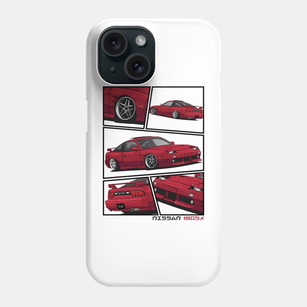 Nissan 180SX JDM Car Phone Case by T-JD