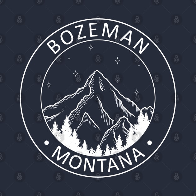 Bozeman Mountain City - Montana State Souvenir Gift by ShopBuzz