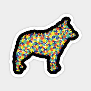 Autism Awareness - Schipperke version Magnet