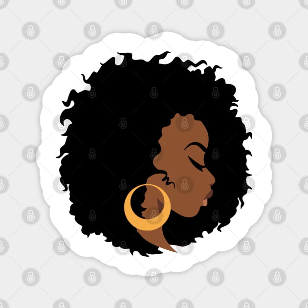 Black Woman, Black Girl Magic, African American Magnet by UrbanLifeApparel