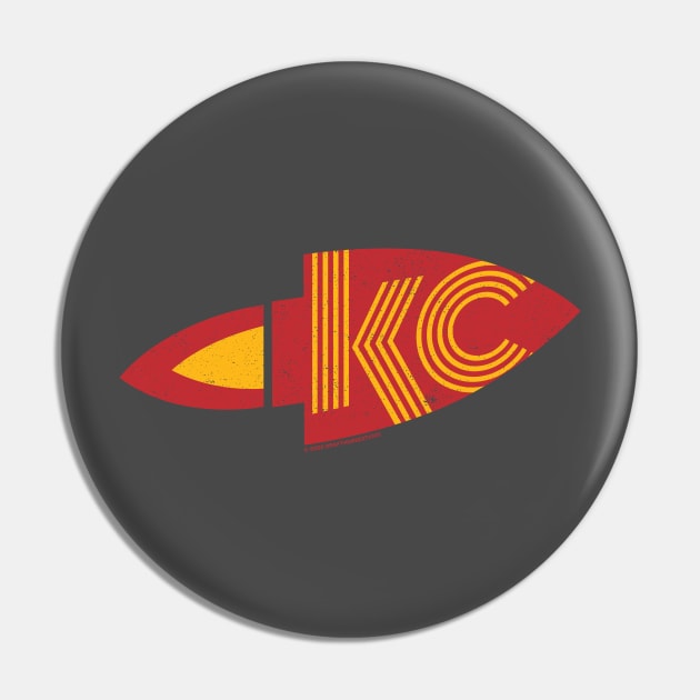 Kansas City Rocket Pin by Draft Horse Studio