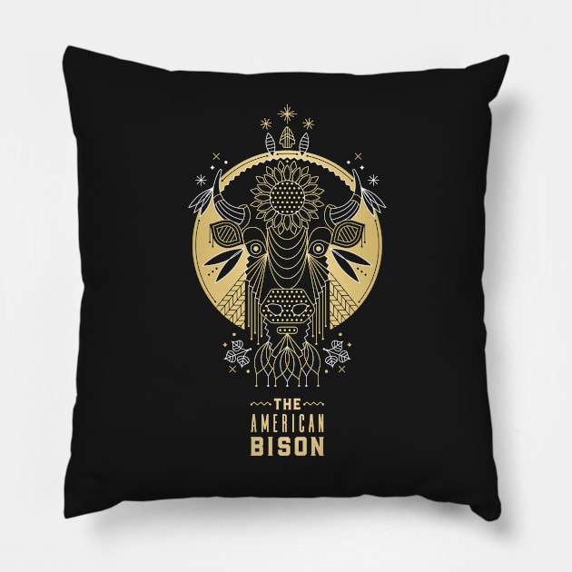 Bison Pillow by CatCoq
