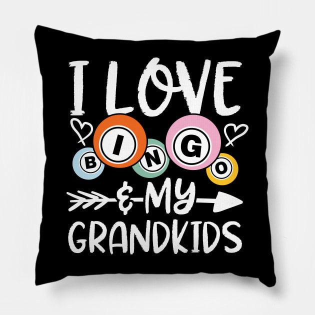 I Love Bingo and My Grandkids Pillow by AngelBeez29