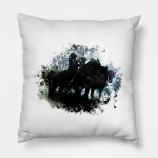 Knights On Horseback Pillow