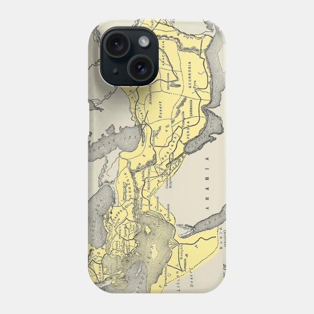 Vintage Map of Alexander The Greats Empire (1913) Phone Case by Bravuramedia