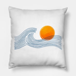 Twilight Waves Pillow