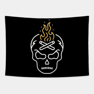 Campfire Skull Tapestry