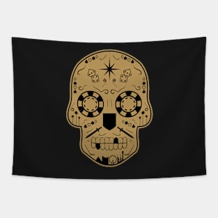 Las Vegas Hockey Sugar Skull Tapestry