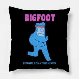 Bigfoot Cares About Heart Health Pillow