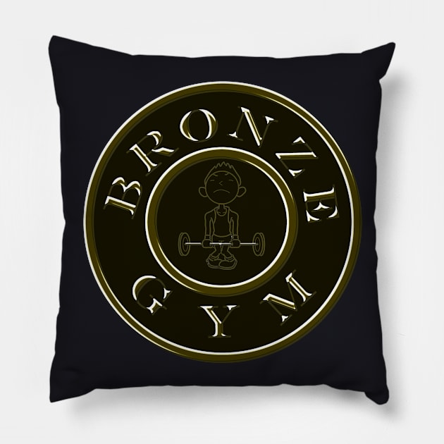 Bronze Gym Pillow by 9teen