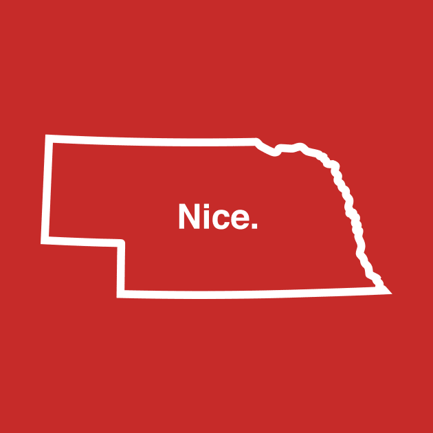 Nebraska NICE T-shirt by Corn Coast by Corn Coast