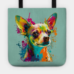 Retro Pop art Chihuahua Breed Art Tote