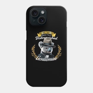 The Distinguished Koala Gentleman Phone Case