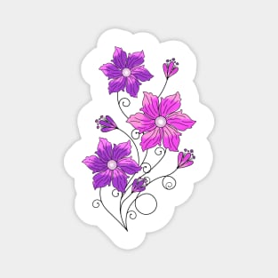 Pink Petunias Magnet