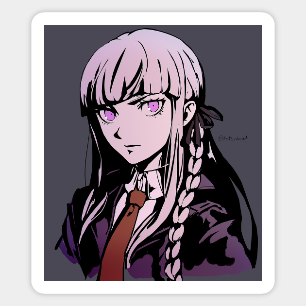 Kirigiri Kyoko Kirigiri Sticker Teepublic Personazh anime, mangi i ranobe. kirigiri