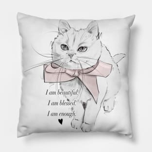 I’m Beautiful. I’m Blessed. I’m Enough. Pillow