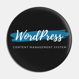 WordPress Content Management System Paint Smear Pin