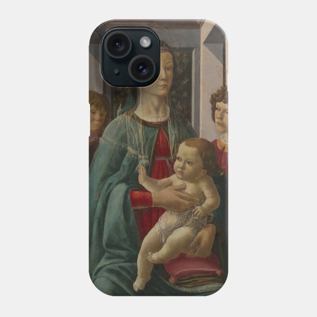 Virgin and Child with Two Angels by Francesco Botticini Phone Case by Classic Art Stall