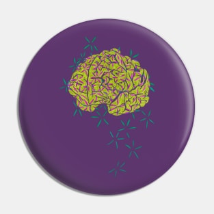 Floral Brain Pin