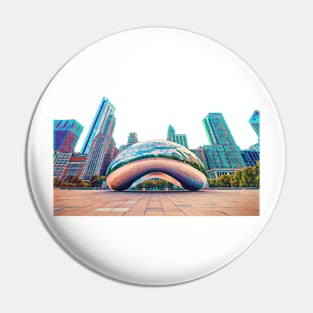 Chicago Bean Pin