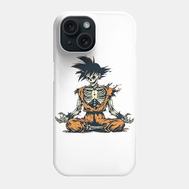 goku skeleton Phone Case by pokermoment