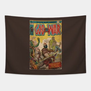 God of War fan art comic book cover Tapestry