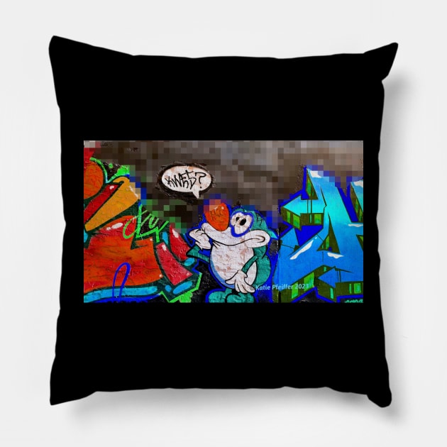 Graffiti Cartoon Photo Pillow by Kater