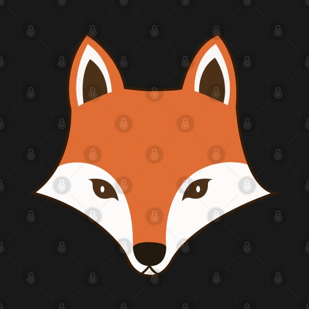 Scandinavian Style Fox Face by NataliePaskell