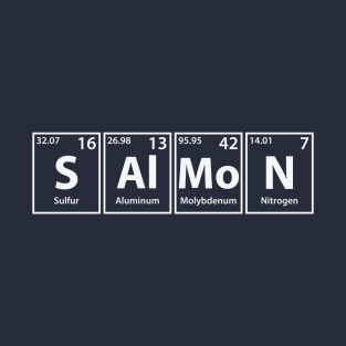 Salmon (S-Al-Mo-N) Periodic Elements Spelling T-Shirt