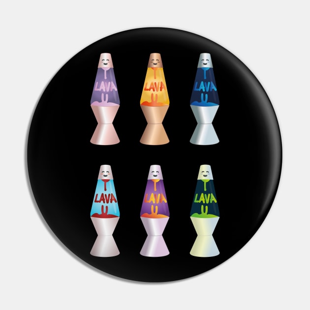 Lava Lamp Pattern | Hydro Sticker Pack | Best Gift Ideas Pin by Fluffy-Vectors