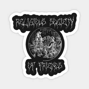 Quakers Religious Society of Friends Black Metal Magnet